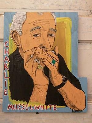 Charlie Musselwhite artwork in the apartment collection