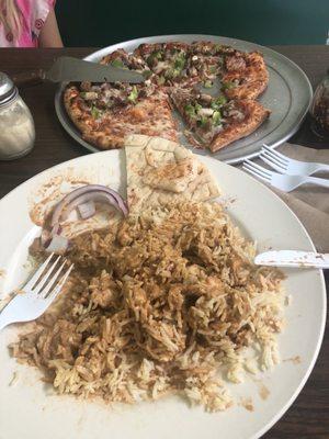 Supreme pizza and chicken tikka Marsala