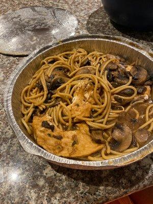 Chicken Marsala with extra mushrooms, mmmm!