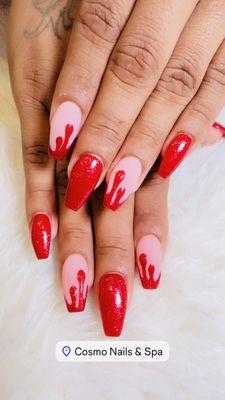 Nails with design