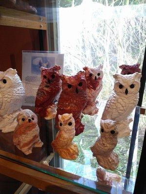 Stone Art Owls