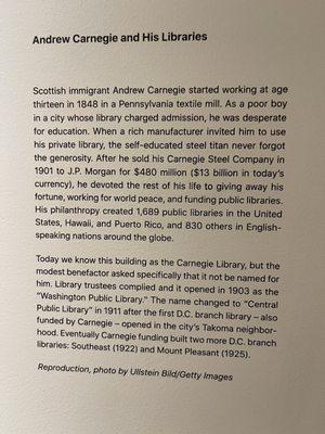 Carnegie's childhood & interest in libraries