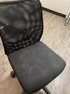 Super dirty desk chair.