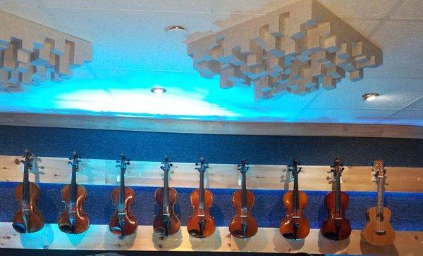 Full selection of Violins from student models up to Professionals