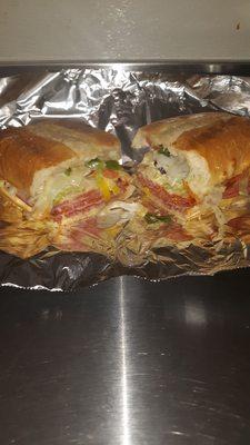 Italian sub with double meat