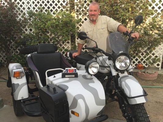 Our CEO and Founder Ken was named 2015 Friend of the AMA (shown here with his Ural Gear Up 2WD)