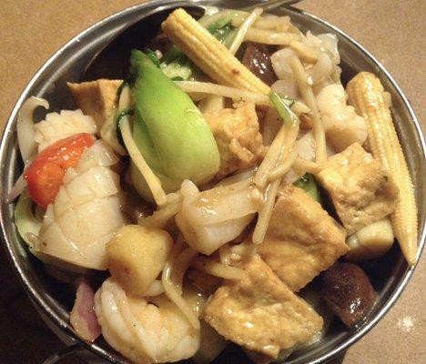 Seafood Bean Curd Hot Pot. . .loaded with tasty ingredients.