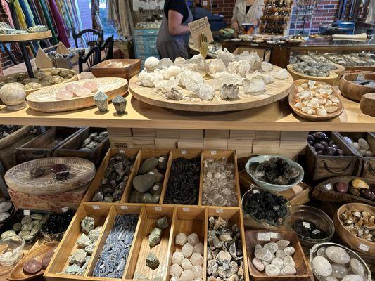 Lots of stones and crystals