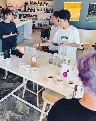 Coffee cupping