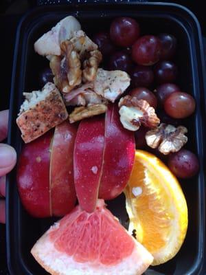 Chicken fruit bowl