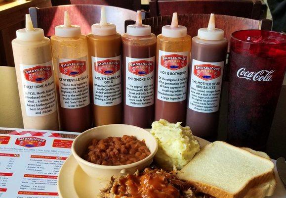 Smokehouse Pit BBQ. Five BBQ Pits. Six Amazing Sauces.