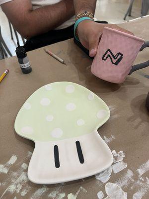 Panting on ceramic