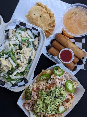 Tofu bicol express and vegan lumpia