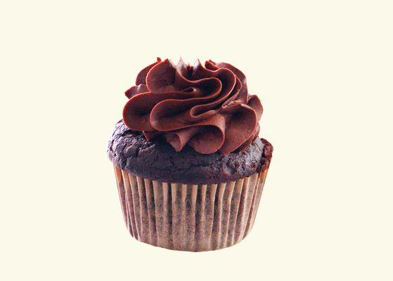 Chocolate cupcake with chocolate frosting