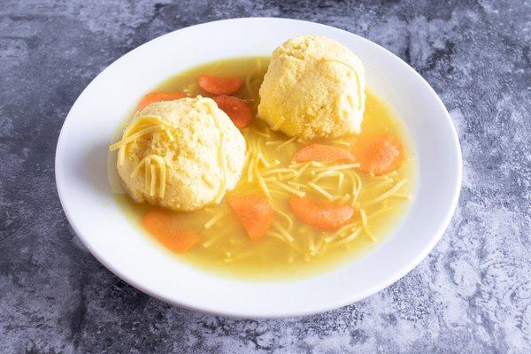 Matzah ball soup