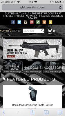 A wide variety of tactical products on our website www.glatzemilitum.com