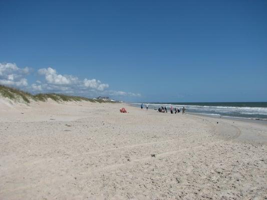 White sandy beaches for as far as you can see