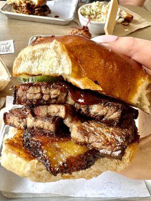 Smoked brisket sammy