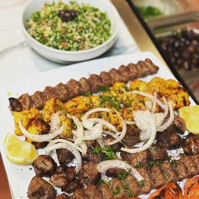 Combo with Tabouleh Salad.