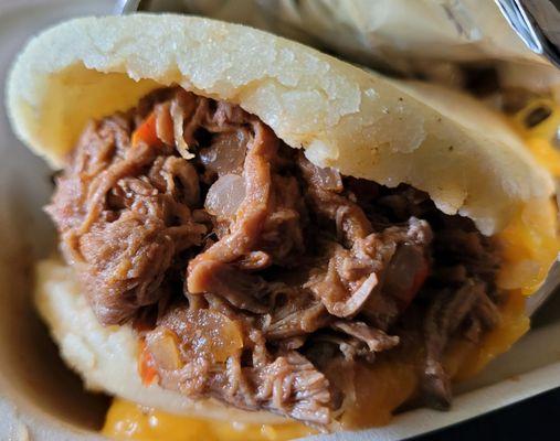 Beef arepa