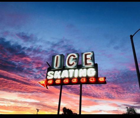 Ice skating