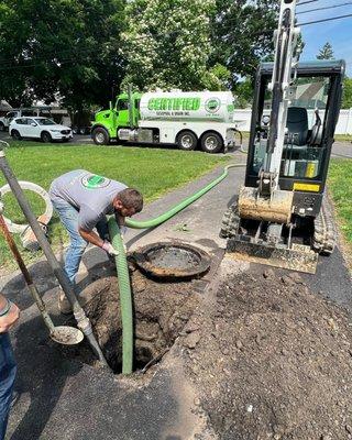 we have the experience to locate, excavate and service all hidden cesspools or septic tanks!