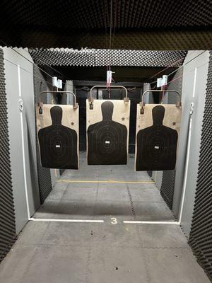 Inside shooting range