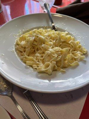 Fettuccine Alfredo- buttery and rich!