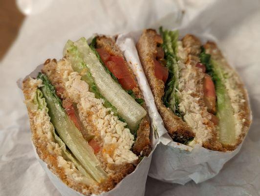 Chicken pesto sandwich