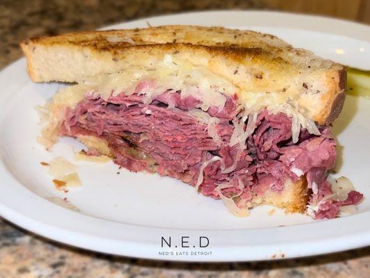 Corned Beef Reuben (cut in half)