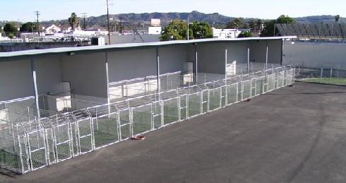 A small portion of the outside area. Indoor & outdoor kennels. Outdoor kennels have since been covered with a shading system.