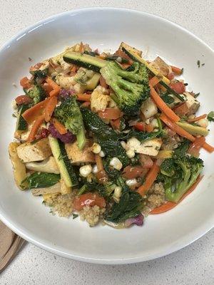 Organic Veggie Bowl with Tofu