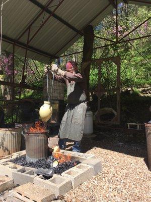 Raku firing