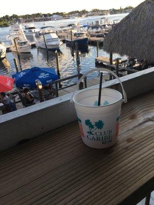 Just having a rum bucket in the sunset by the ocean!!! It's the life!! Thanks for the memories here's to you Grandma Barb!!!