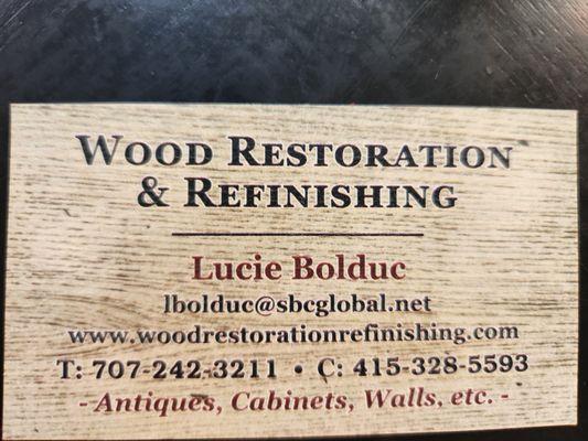 Wood Restoration & Refinishing