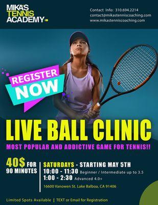 Live Ball Clinic for Adults