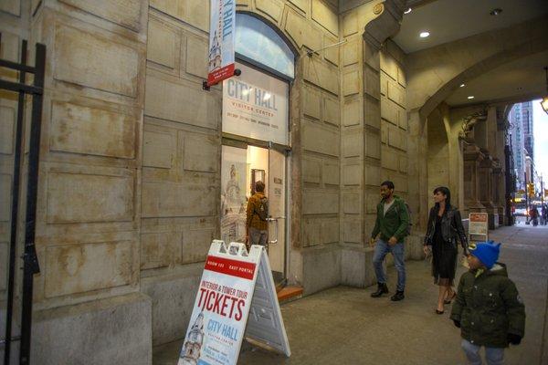 City Hall Visitor Center is located in the East Portal of Philadelphia City Hall, in room 121.