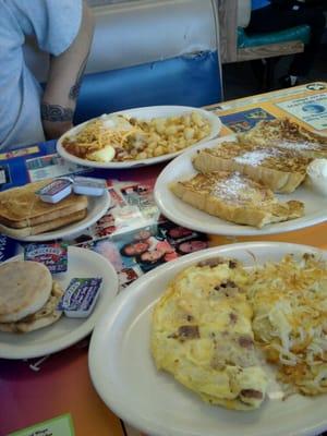 Omelets and french toast