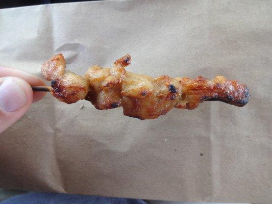 Teriyaki Chicken on a stick -- seriously ??