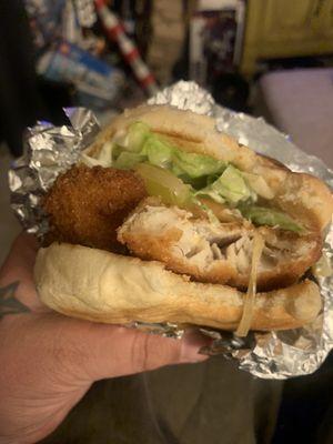 Fish sandwich is delicious!