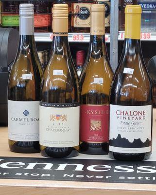 We have a nice selection of Chardonnay wines.