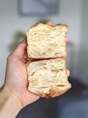 9/26/21 - Kouign Amman x-section. Great buttery layers.