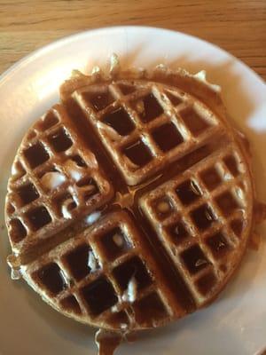 Wheat waffle was pretty good.