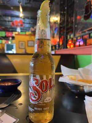 Sol mexican beer highly recommended