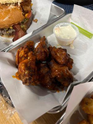 Smoked Wings and Smashburger in the background