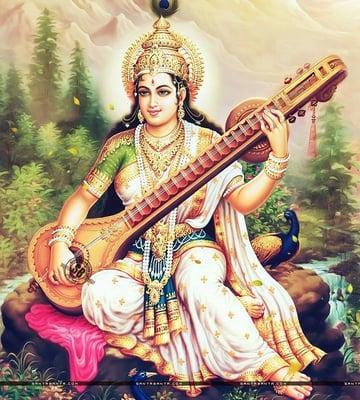 Saraswati- the goddess of sound and teaching, among other things.