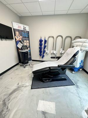 CoolSculpting treatment room