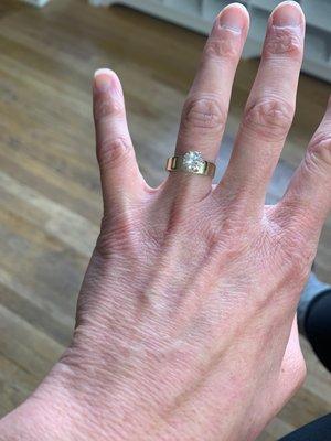 In 20 minutes they resized my ring!