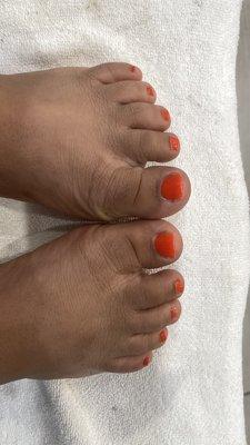 Pedi with g nails