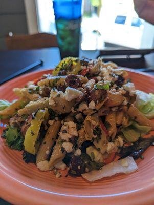 Mediterranean pasta salad. Yum!